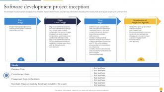Software Development Project Inception Agile Playbook For Software Designers