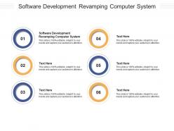 Software development revamping computer system ppt powerpoint presentation portfolio cpb