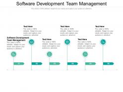 Software development team management ppt powerpoint presentation slides deck cpb