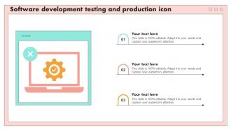 Software Development Testing And Production Icon