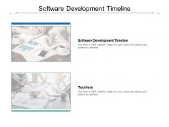 Software development timeline ppt powerpoint presentation inspiration show cpb