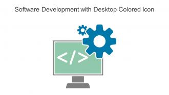Software Development With Desktop Colored Icon In Powerpoint Pptx Png And Editable Eps Format
