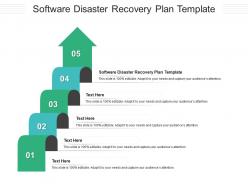 Software disaster recovery plan template ppt powerpoint presentation portfolio shapes cpb