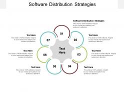 Software distribution strategies ppt presentation infographic template maker cpb