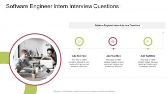 Software Engineer Intern Interview Questions In Powerpoint And Google Slides Cpb