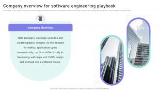 Software Engineering Playbook Company Overview For Software Engineering Playbook