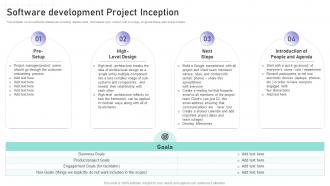 Software Engineering Playbook Software Development Project Inception