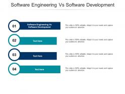 Software engineering vs software development ppt powerpoint presentation model portrait cpb