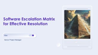 Software Escalation Matrix For Effective Resolution PPT Demonstration AT