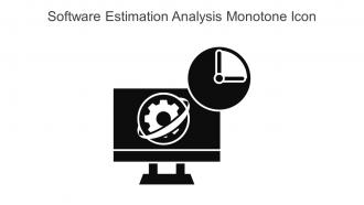 Software Estimation Analysis Monotone Icon In Powerpoint Pptx Png And Editable Eps Format