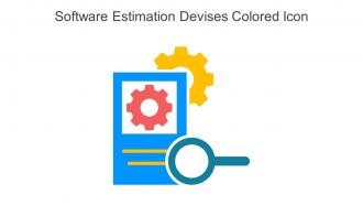Software Estimation Devises Colored Icon In Powerpoint Pptx Png And Editable Eps Format