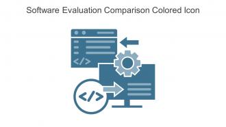 Software Evaluation Comparison Colored Icon In Powerpoint Pptx Png And Editable Eps Format