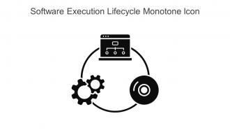 Software Execution Lifecycle Monotone Icon In Powerpoint Pptx Png And Editable Eps Format