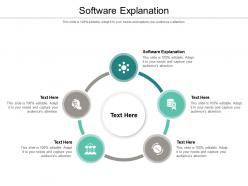 Software explanation ppt powerpoint presentation visual aids slides cpb