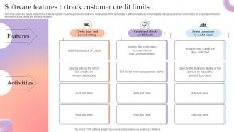 Software Features To Track Customer Credit Limits
