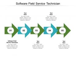 Software field service technician ppt powerpoint presentation diagrams cpb