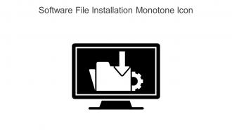 Software File Installation Monotone Icon In Powerpoint Pptx Png And Editable Eps Format