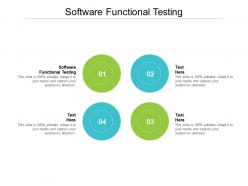 Software functional testing ppt powerpoint presentation gallery slide download cpb