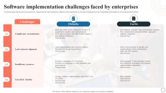 Software Implementation Challenges Faced By Enterprises Application Integration Program
