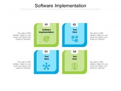 Software implementation ppt powerpoint presentation portfolio slide cpb