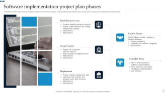 Software Implementation Project Plan Phases