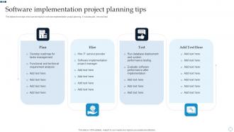 Software Implementation Project Planning Tips