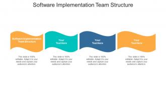 Software implementation team structure ppt powerpoint presentation summary design inspiration cpb
