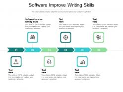 Software improve writing skills ppt powerpoint presentation summary deck cpb