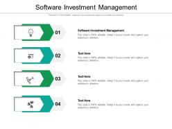 Software investment management ppt powerpoint presentation layouts design inspiration cpb
