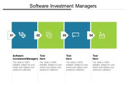 Software investment managers ppt powerpoint presentation ideas slideshow cpb