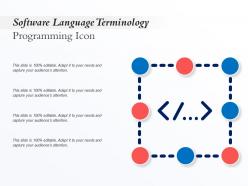 Software language terminology programming icon