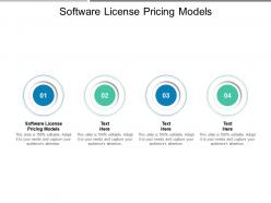 Software license pricing models ppt powerpoint presentation outline files cpb