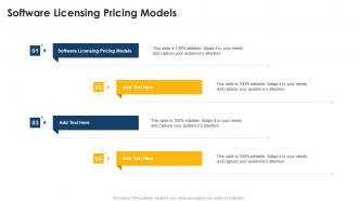 Software Licensing Pricing Models In Powerpoint And Google Slides Cpb