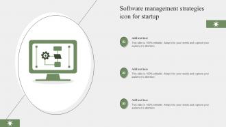 Software Management Strategies Icon For Startup