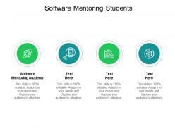 Software mentoring students ppt powerpoint presentation background designs cpb