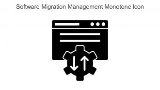 Software Migration Management Monotone Icon In Powerpoint Pptx Png And Editable Eps Format