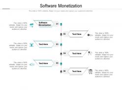 Software monetization ppt powerpoint presentation professional slide cpb