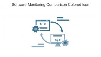 Software Monitoring Comparison Colored Icon In Powerpoint Pptx Png And Editable Eps Format