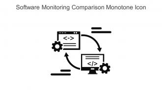 Software Monitoring Comparison Monotone Icon In Powerpoint Pptx Png And Editable Eps Format