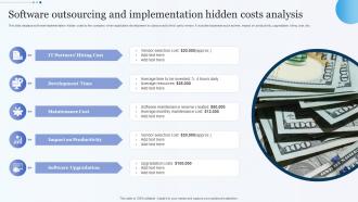 Software Outsourcing And Implementation Hidden Costs Analysis