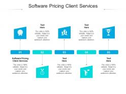 Software pricing client services ppt powerpoint presentation pictures visual aids cpb