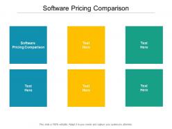 Software pricing comparison ppt powerpoint presentation infographic cpb