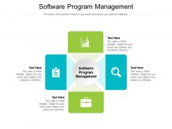 Software program management ppt powerpoint presentation pictures guide cpb
