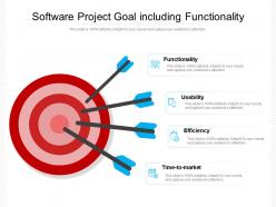 Software project goal including functionality