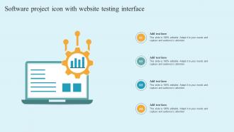 Software Project Icon With Website Testing Interface