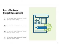 Software project management functions icon importance structure process