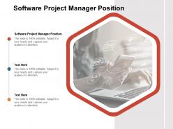 Software project manager position ppt powerpoint presentation infographics portfolio cpb
