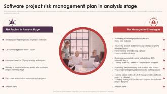 Software Project Risk Management Plan In Analysis Stage