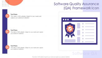 Software Quality Assurance QA Framework Icon