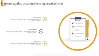 Software Quality Assurance Testing Practices Icon
